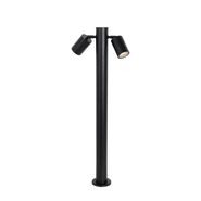 Stojeća-vanjska-svjetiljka-crna-80-cm-IP44-podesiva-2-svjetla---Duo