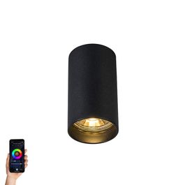 Spot moderne intelligent noir avec WiFi GU10 - Tuba