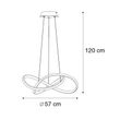 Pendellampe-sort-57-cm-3-trins-dæmpbar-inkl.-LED---Viola-Due