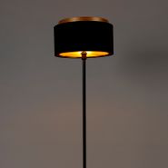 Moderne-Stehleuchte-schwarz-mit-Schirm-schwarz-mit-Gold---Simplo
