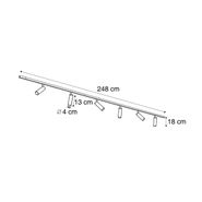Sistema-di-illuminazione-a-binario-moderno-con-6-faretti-bianco-1-fase---Slimline-Uzzy