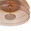 Designerska-lampa-sufitowa-mosiężna-z-brązowym-szkłem,-z-3-stopniowo-ściemnianym-LED---Meadow