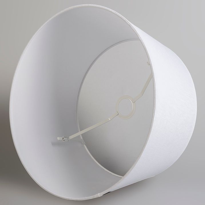 Suspension moderne en bronze avec abat-jour 45 cm blanc - Combi 1