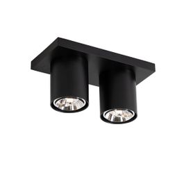 Spot de tavan modern negru 2 lumini - Tubo