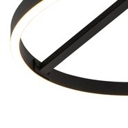 Plafoniera-di-design-nera-con-LED-dimmerabile-a-3-livelli---Anello