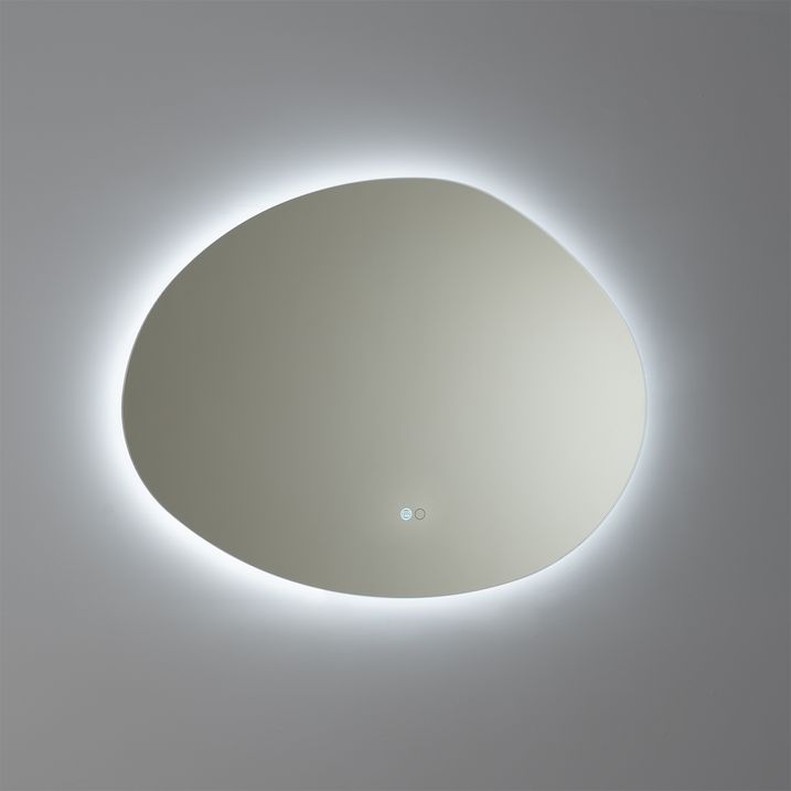 Specchio da bagno 80 cm con LED e funzione antiappannamento - Biba