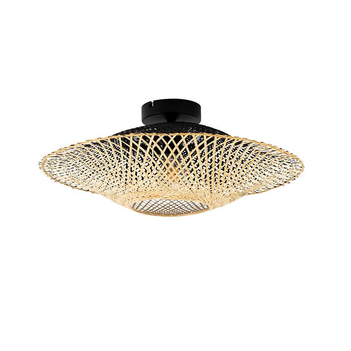 Orientalisk utomhustaklampa bambu 50 cm IP44 - Rina