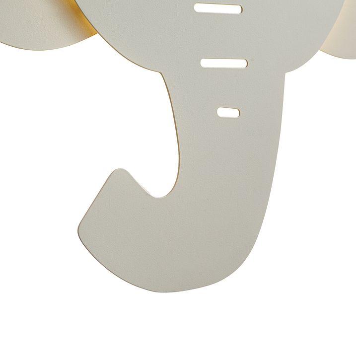Candeeiro de parede infantil bege com LED regulável em 3 níveis - Ellie the Elephant