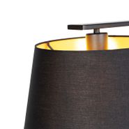 Hängeleuchte-mit-schwarzen-und-goldenen-Baumwollschirmen-32-cm---Combi-3-Deluxe