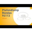 Moderna-plafonska-lampa-bijela-uključujući-LED-i-dimmer---Rondas