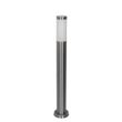 Moderne-udendørs-stolpelampe-stål-med-opal-80-cm-IP44---Rox