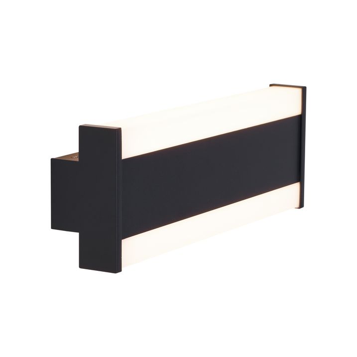 Moderne vegglampe svart 30 cm inkl. LED CCT IP54 - Vanya