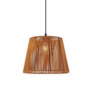 Outdoor-Pendant-Lamp-Black-with-Orange-Rope-Shade-IP44---Cava-Jayla
