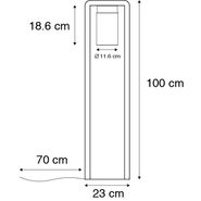 Lampadaire-d'extérieur-moderne-noir-IP44---Jarra-Balanco