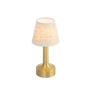 Set-mit-2-Tischleuchten-Gold-mit-Beige-RGBW-wiederaufladbar---Elise