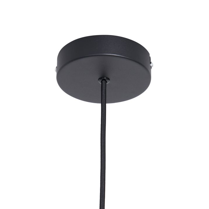 Japandi viseća lampa smeđa sa platnenim sjenilom 50cm - Plu