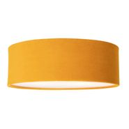 Plafoniera-moderna-ocru-30-cm-cu-interior-auriu---Drum