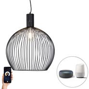 Chytré-kulaté-závěsné-svítidlo-černé-50-cm-vč.-Wi-Fi-G95---Dos
