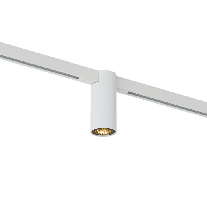 Moderner Strahler weiß für 1-Phasen-Schienensystem GU10 35mm - Slimline Nubee Honey