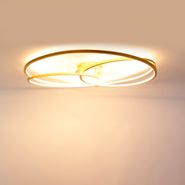 Goldene-Deckenleuchte-78-cm-inkl.-LED-3-stufig-dimmbar---Rowin