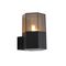 Outdoor Wall Light Black with Smoke Glass Hexagon IP44 - Denmark