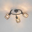 Plafón-de-diseño-negro-con-dorado-3-luces-redondo---Noud