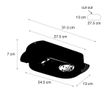 Afgeronde-inbouwspot-zwart-GU10-70mm-2-lichts---Hubs