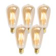 Zestaw-5-żarówek-LED-E27-z-możliwością-ściemniania-ST64-Goldline-5W-380lm-2200K