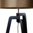 Stāvlampa-melna-ar-samta-bronzas-abažūru-50cm---Puros