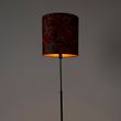 Vloerlamp-zwart-kap-pauw-dessin-rood-40-cm---Parte