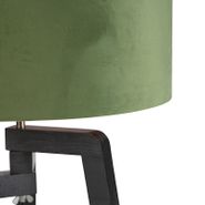 Floor-Lamp-Tripod-Black-with-Green-Lampshade-and-Gold-50-cm---Puros