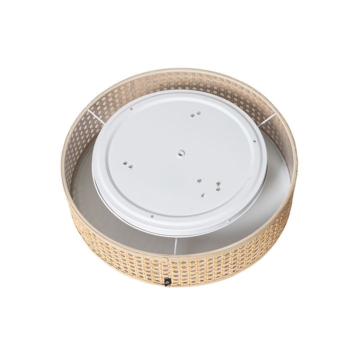Chytré stropní svítidlo ratan 40 cm 3-světla vč. 3 Wifi P45 - Tromma