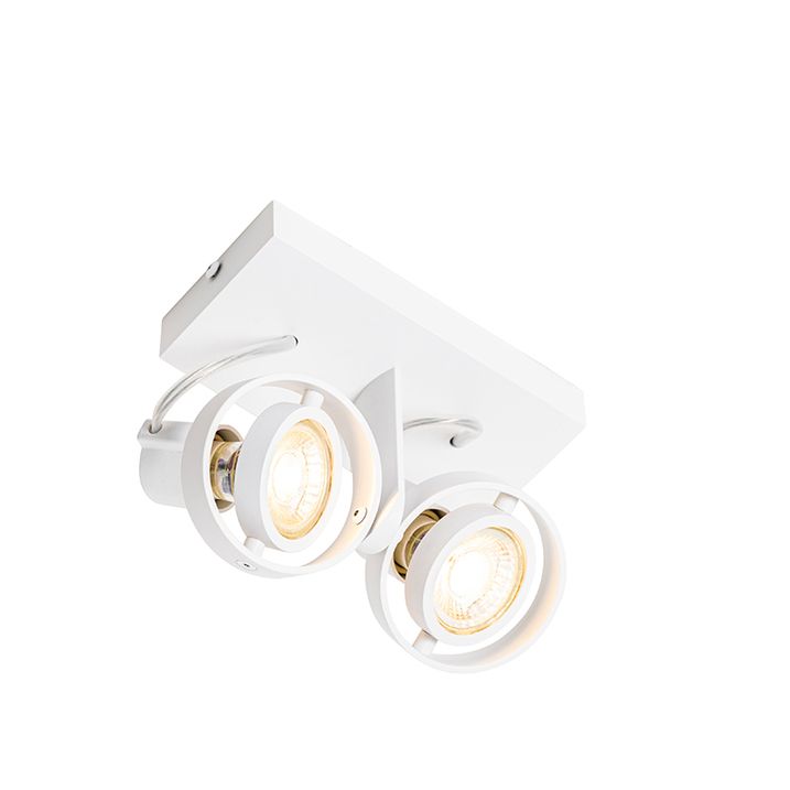 Moderne spotlight hvit 2-lys - Master 50