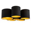 Plafón-negro-con-interior-dorado-6-luces---Multidrum