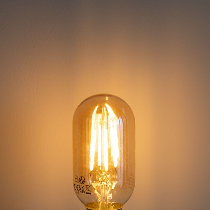 5 db E27 szabályozható LED arany T45 4W 300 lm 2200K