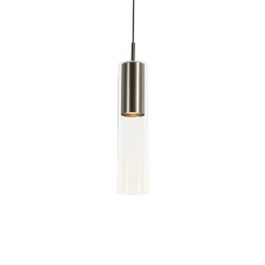 Nowoczesna lampa wisząca z metalu gunmetal do systemu szynowego jednofazowego - Iconic Lloyd