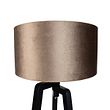 Lampă-de-podea-neagră-cu-trepied-și-abajur-maro-cu-interior-auriu-50cm---Puros