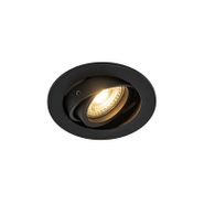 Set-of-6-Modern-Recessed-Spotlights-Black-Tiltable---Club