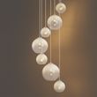 Art-Deco-piekaramā-lampa-bēša-ar-baltu-stiklu-7-gaismas---Sandra