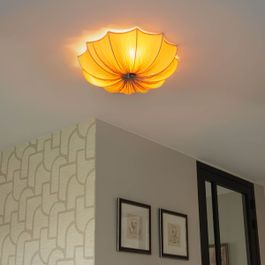 Designové stropní svítidlo béžové 52 cm 3-světlo - Plu