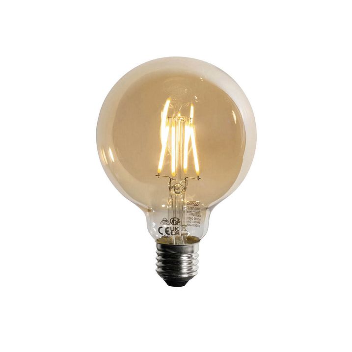 Sæt af 5 E27 3-trins dæmpbar LED-pære guld G95 4W 450lm 2700K