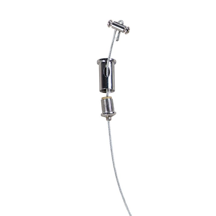 Suspension rectangulaire moderne noire 5 lumières - Cage