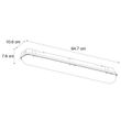 Applique-TL-grise-avec-LED-15W-2250-lm-4000K-IP65---Base