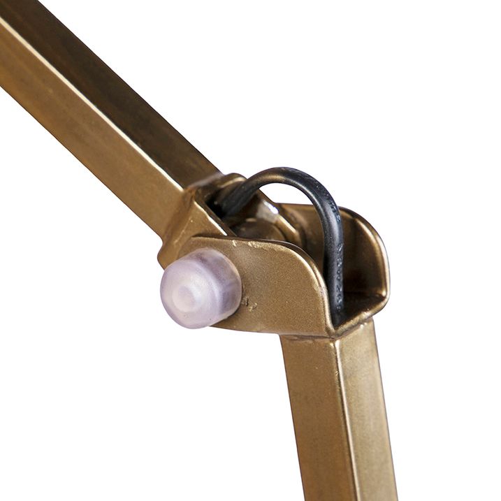 Industriële wandlamp messing verstelbaar - Avon