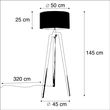 Lampa-podłogowa-trójnóg-czarna-z-niebieskim-kloszem-i-złotem-50-cm---Puros