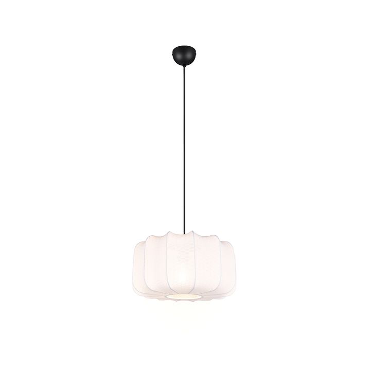 Japandi piekārta lampa melna ar baltu 40 cm - Madleine