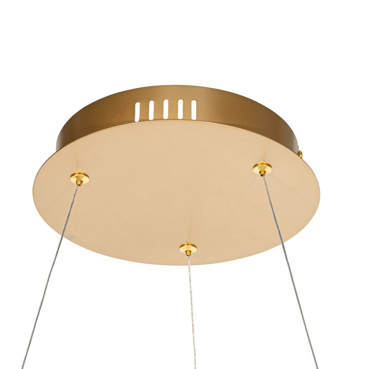Kultainen riippuvalaisin 80 cm sis. LED 3-vaiheinen himmennin - Girello