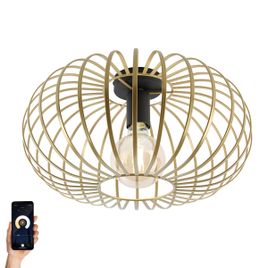 Plafoniera inteligentă aurie 39 cm incl. Wifi G95 - Johanna