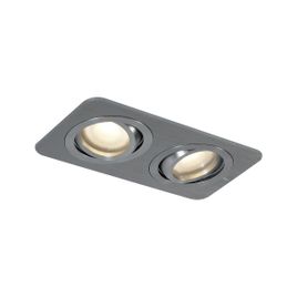 Okrągły reflektor wpuszczany Gunmetal GU10 50mm Obrotowy i odchylany IP44 2-źródła światła - Alberto
