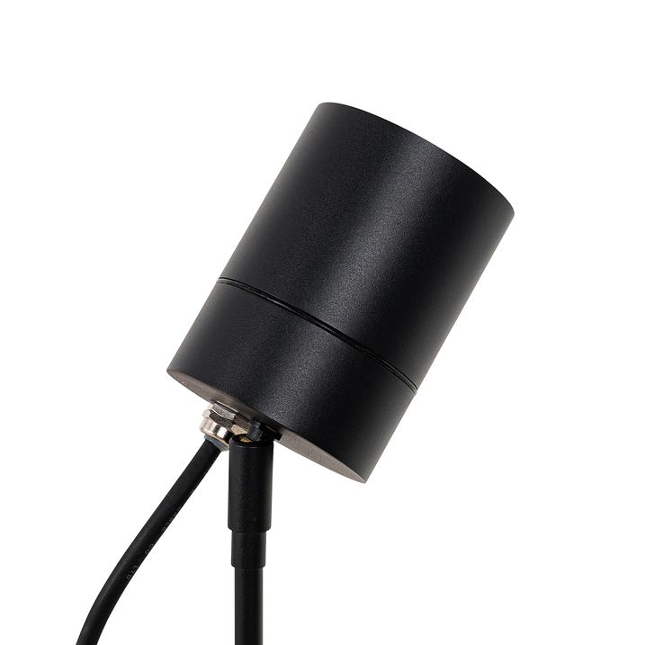 Moderner Spike-Spot schwarz AR70 verstellbar IP44 – Solo